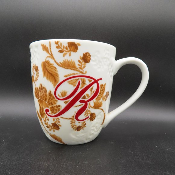 Pier 1 Dining Pier Imports Embossedbrown Leaves Ava Letter R